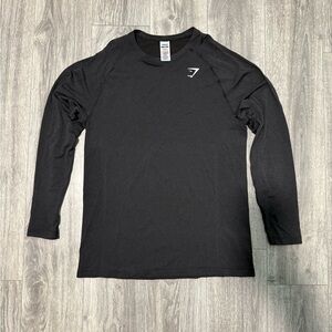 Gymshark Men's Black Long Sleeve Shirt